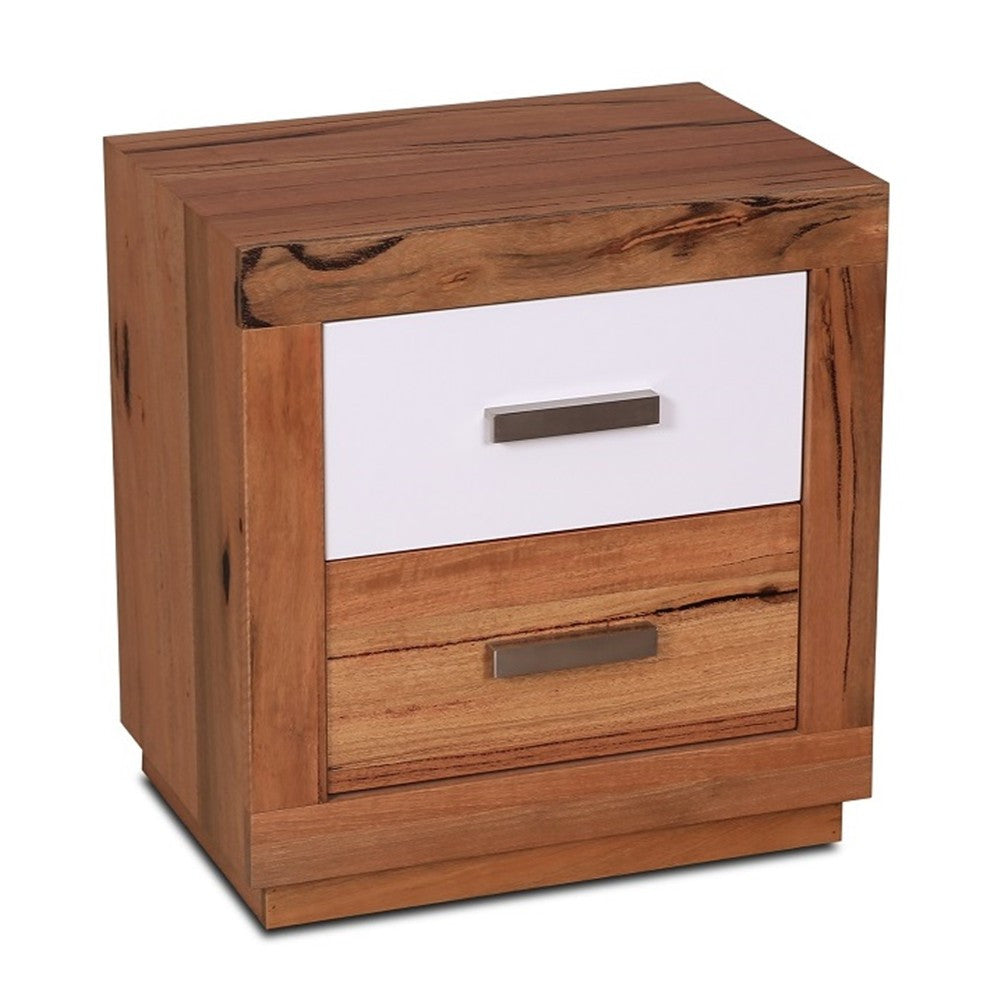 DESTINY  QUEEN  HARDWOOD TIMBER 4 PIECE  TALLBOY  BEDROOM SUITE (8-1-12-5) - NATURAL / WHITE