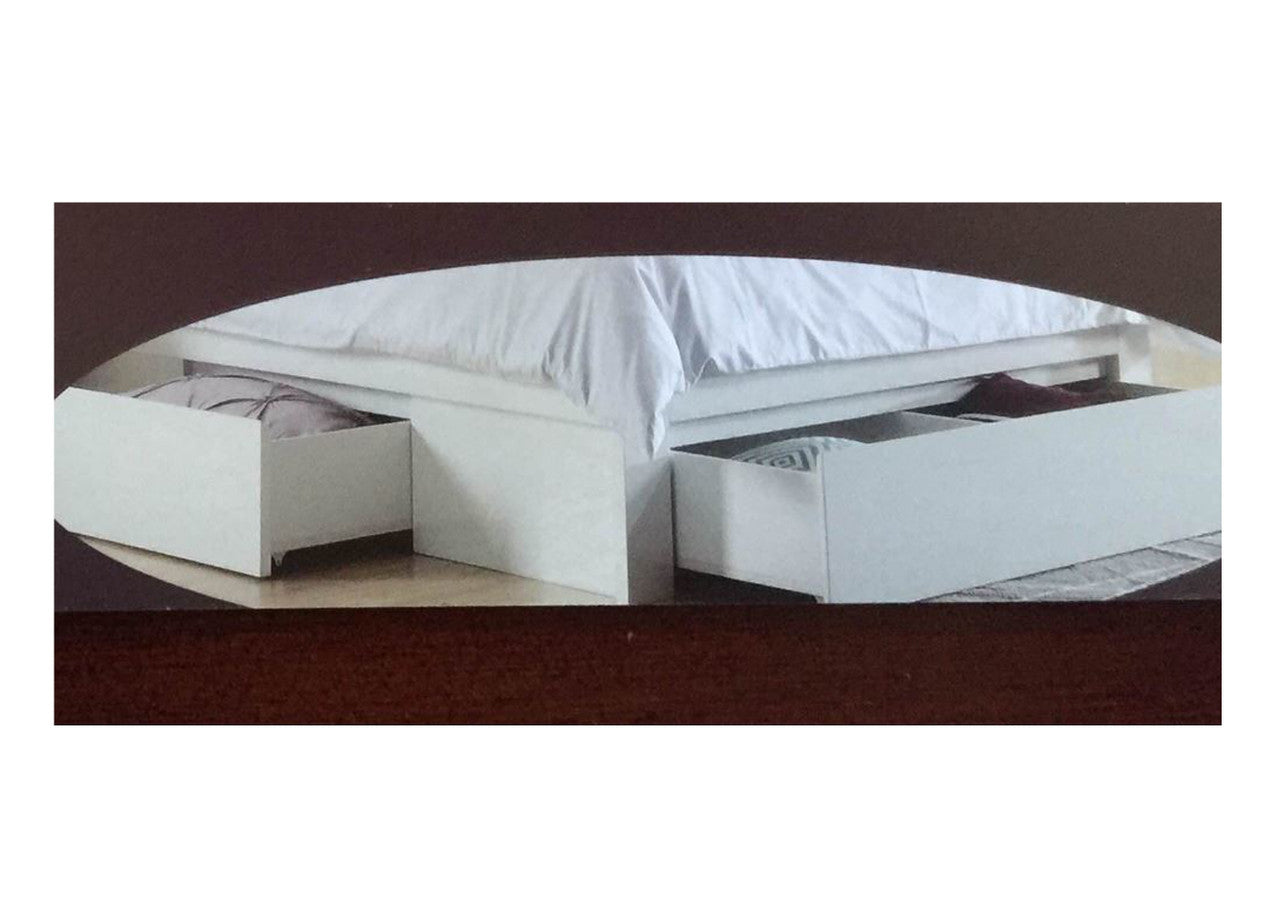 HANSON KING 3 PIECE BEDSIDE BEDROOM SUITE - (MODEL-LS-111K) (GAS LIFT OR SIDE DRAWER OPTIONS AVAILABLE) - MOCHA OAK