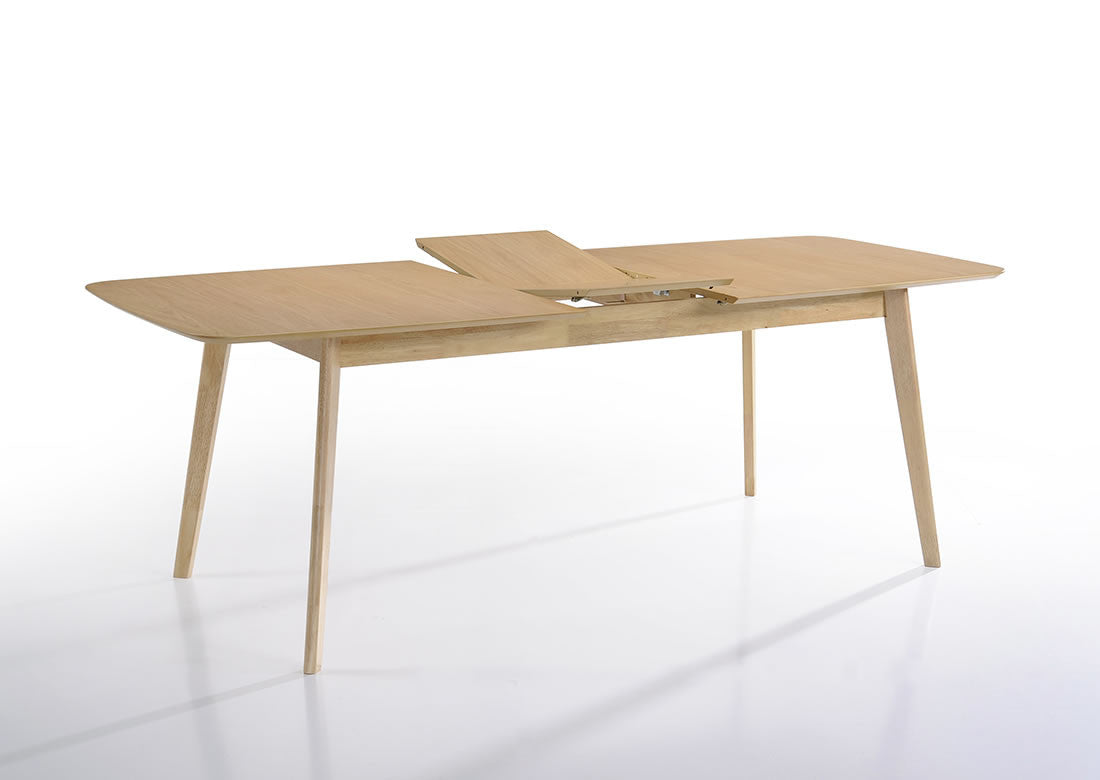 HARRIS LARGE EXTENSION DINING TABLE - 1800/2200(W) X 900(D) - NATURAL