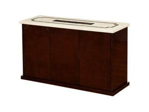 SPATINE  MARBLE  TOP - MDF BASE  BUFFET - SIDEBOARD  - (MODEL: 9106)  -  AS PICTURED