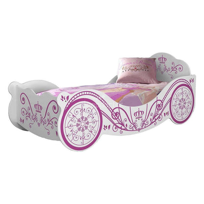 SINGLE SAVANA PRINCESS BED - WHITE