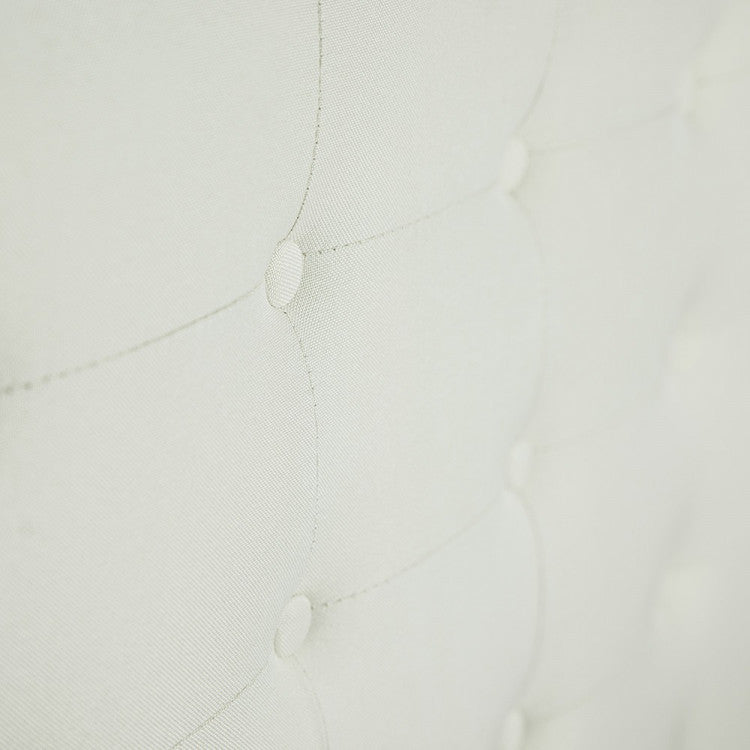 QUEEN VINCCI FABRIC HEADBOARD ONLY - BEIGE
