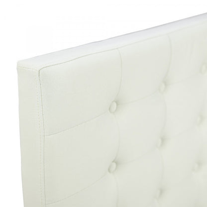 QUEEN VINCCI FABRIC HEADBOARD ONLY - BEIGE