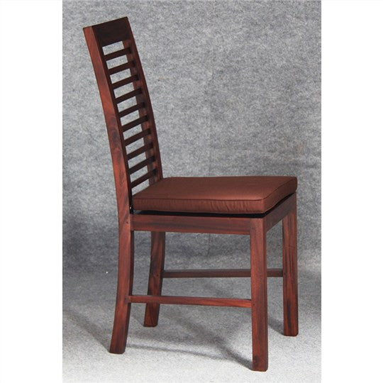 HOLLAND DINING CHAIR WITH CUSHION - MAHOGANY