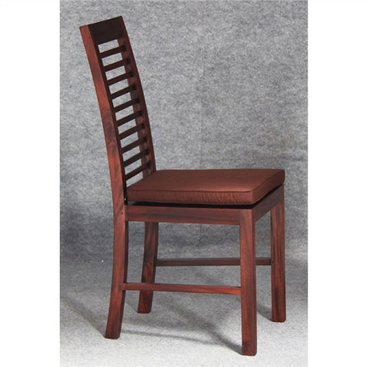 HOLLAND DINING CHAIR WITH CUSHION - MAHOGANY