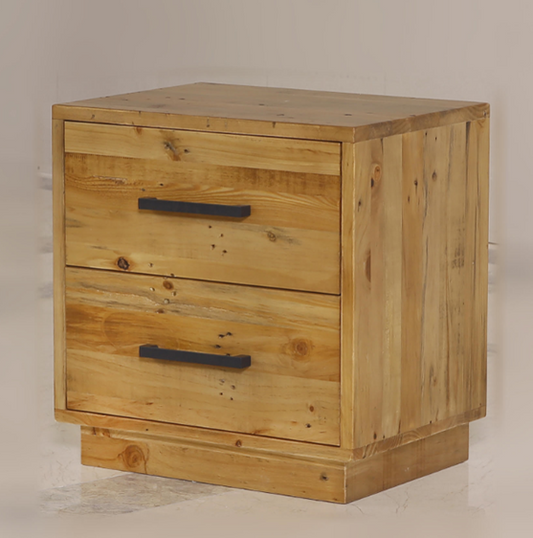 SYRACUSE 2 DRAWER  BEDSIDE TABLE - (MODEL:1-21-7-21-19-20) - RUSTIC