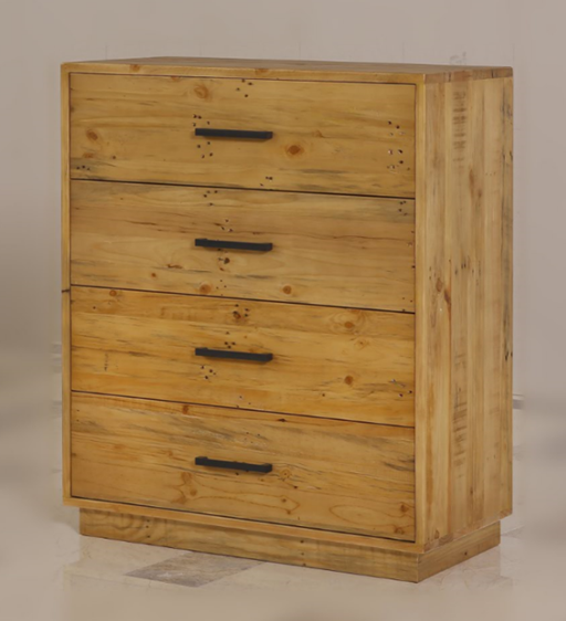 Syracuse 4 Drawer Tallboy Chest - (MODEL:1-21-7-21-19-20) - Rustic