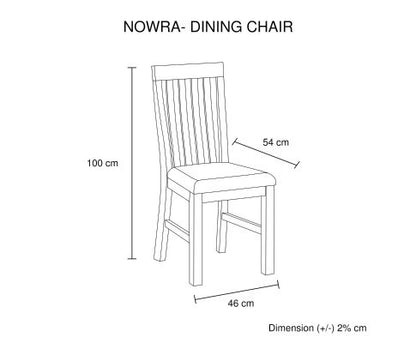 NOWRA DINING CHAIR - CLASSIC OAK