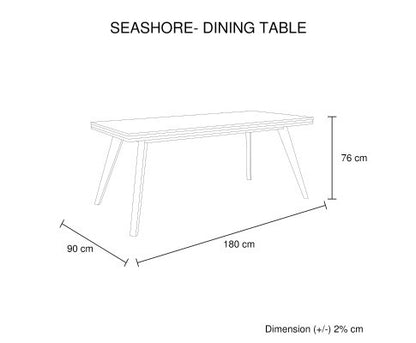 JAYCE DINING TABLE 1800(W) - AS PICTURED