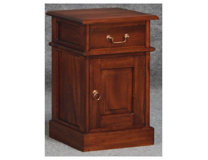 1 SOLID DOOR 1 DRAWER BEDSIDE (BS 101 PN) - WHITE (NOT AS PICTURED)
