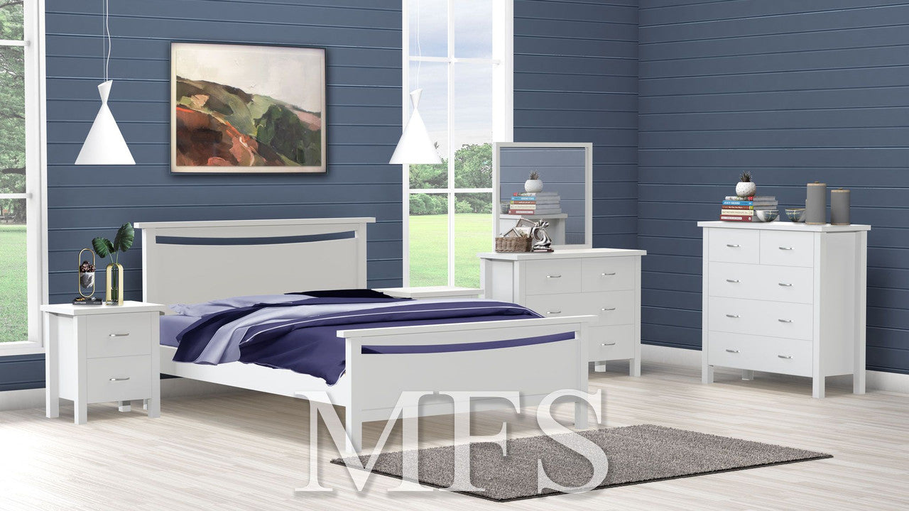 King Alodia (AUSSIE MADE) 5 Piece (DRESSER) Bedroom Suite - Assorted Colours