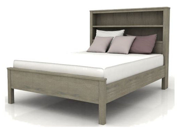 Queen Kendall (AUSSIE MADE) Solid Timber Bookend Bed - Assorted Colours