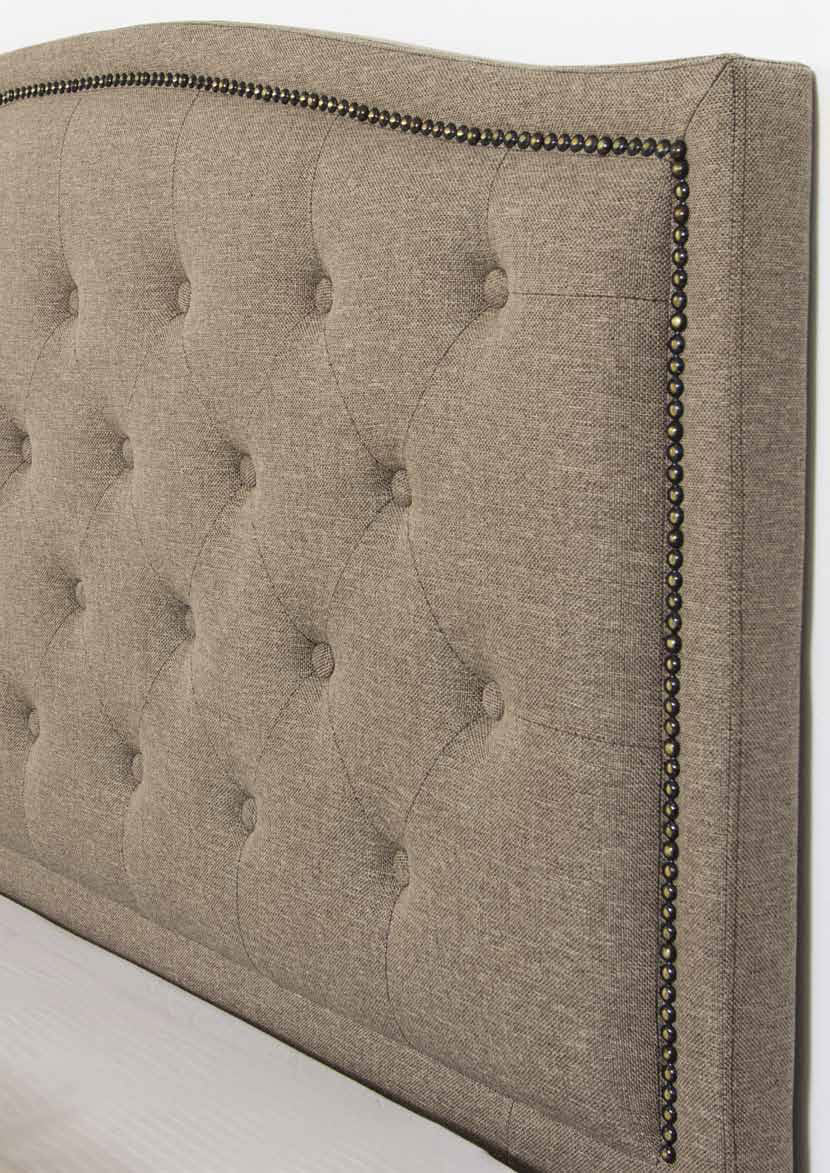 Lora King Bedhead (MODEL 12-5-21-18-1) - Oat Brown