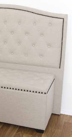 Lora King Bedhead (MODEL 12-5-21-18-1) - Oat White