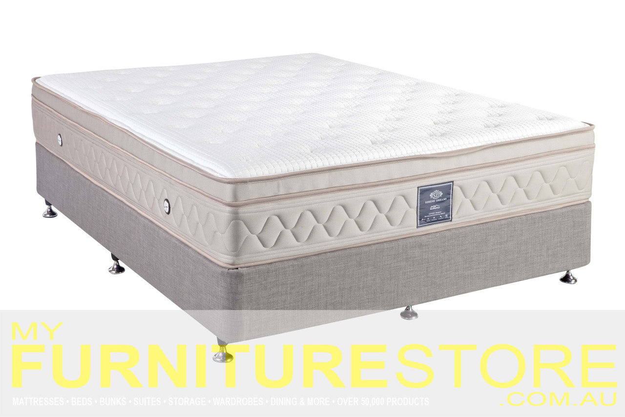 QUEEN DESIGNER (10"/240) LINEN (AUSSIE MADE) ENSEMBLE BASE ONLY (DRAWERS OPTIONAL) - ASSORTED COLOURS