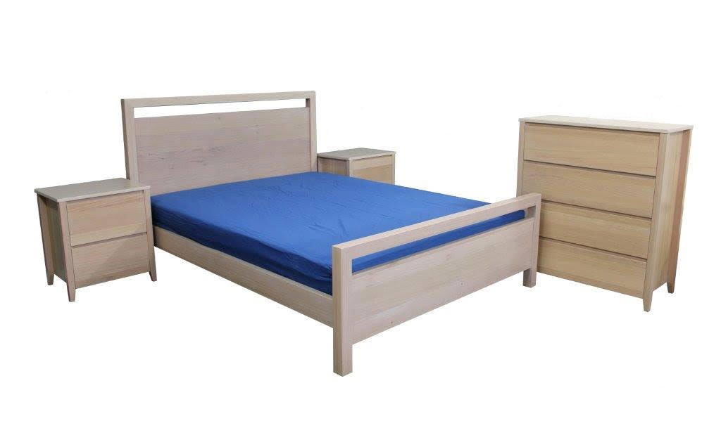 Queen Madison Bed - Tassie Oak - Stained