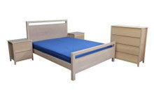 QUEEN MADISON BED - TASSIE OAK - STAINED