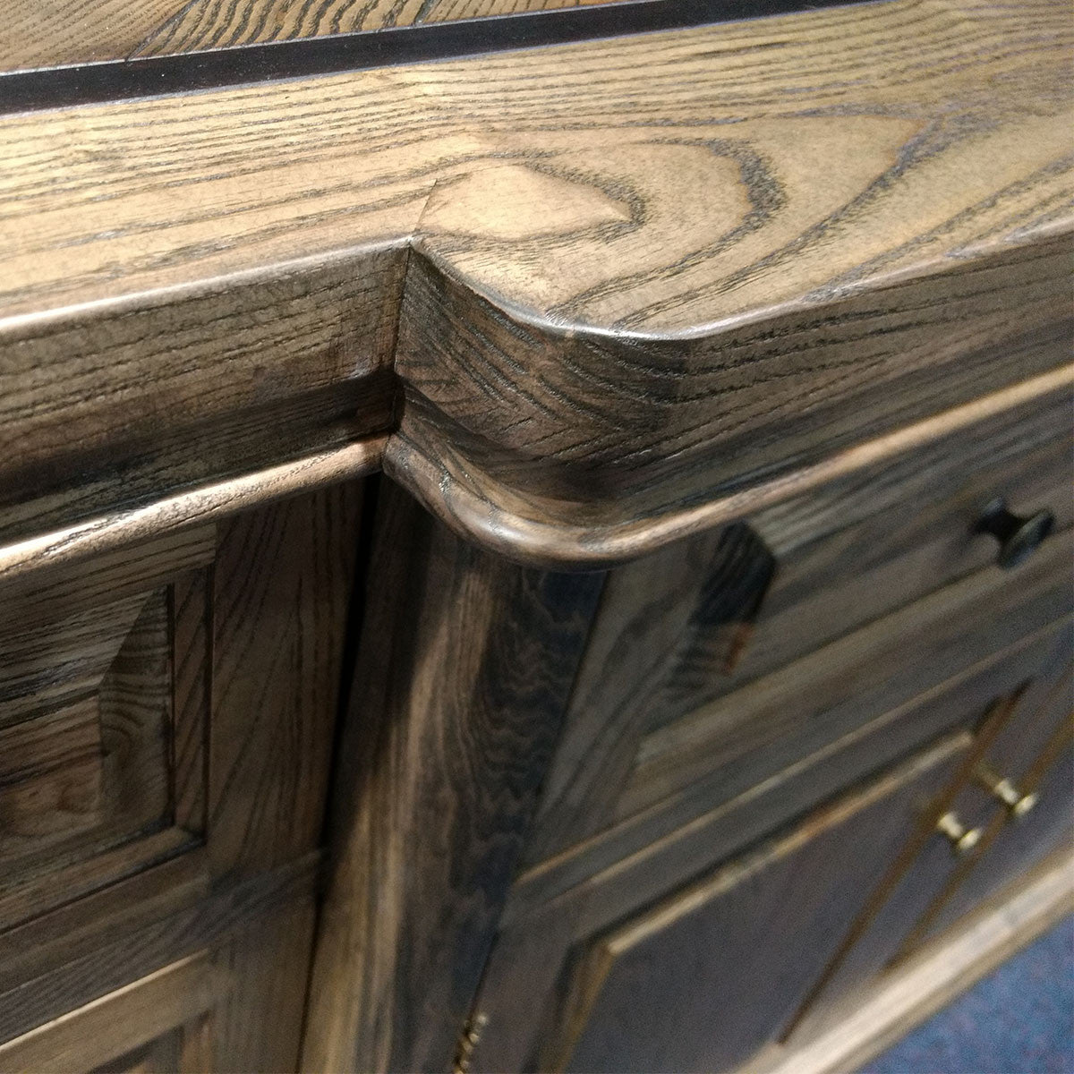 MOSAIC  4 DOOR / 4 DRAWER REAL OAK TIMBER  LARGE BUFFET - 2040MM   - ASH OAK