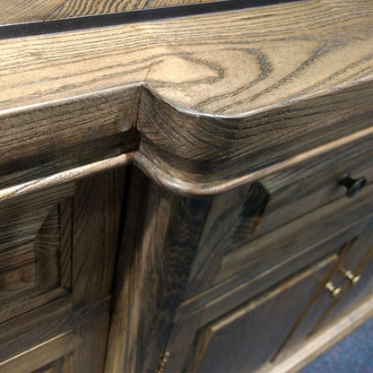 MOSAIC  4 DOOR / 4 DRAWER REAL OAK TIMBER  LARGE BUFFET - 2040MM   - ASH OAK