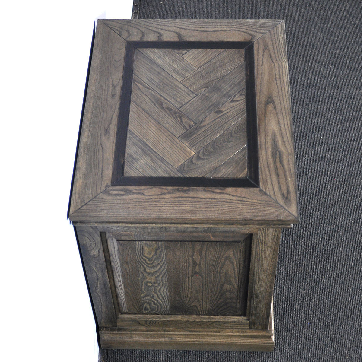 MOSAIC OAK WOOD 3 DRAWER BEDSIDE TABLE  - ASH OAK