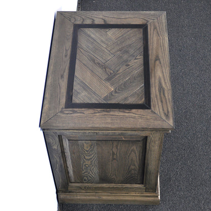 MOSAIC OAK WOOD 3 DRAWER BEDSIDE TABLE  - ASH OAK