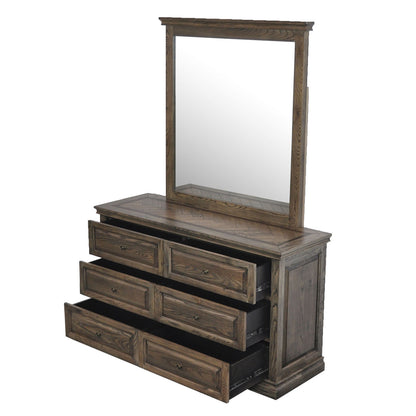 MOSAIC QUEEN 5  PIECE (DRESSER)  BEDROOM SUITE - ASH OAK