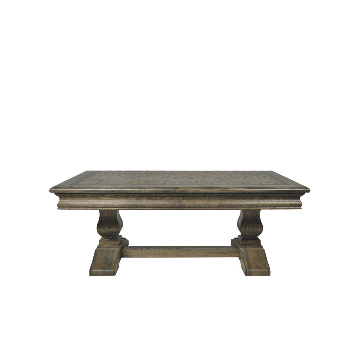 MOSAIC SQUARE REAL OAK TIMBER COFFEE  TABLE - ASH OAK