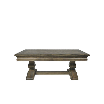MOSAIC SQUARE REAL OAK TIMBER COFFEE  TABLE - ASH OAK