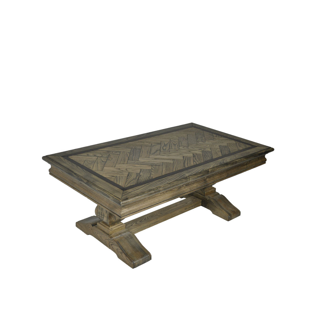 MOSAIC SQUARE REAL OAK TIMBER COFFEE  TABLE - ASH OAK