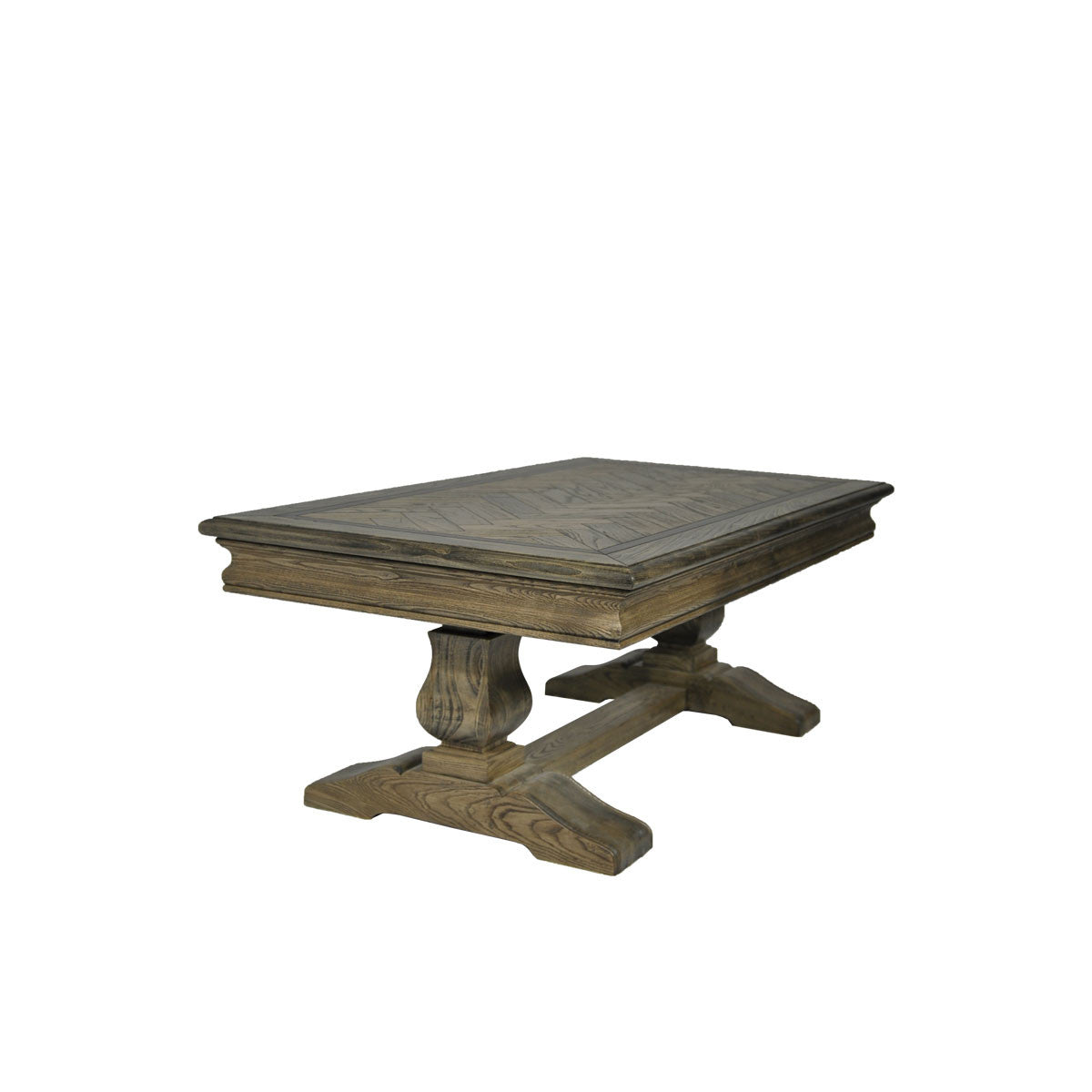 MOSAIC SQUARE REAL OAK TIMBER COFFEE  TABLE - ASH OAK