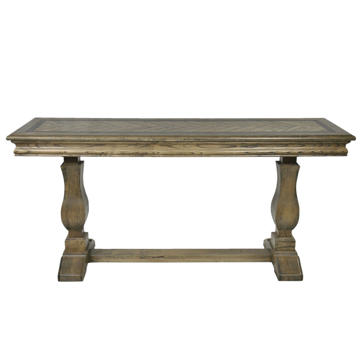 Mosaic Real Oak Timber 1.8m Console Table - Ash Oak