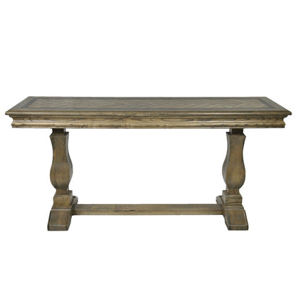 MOSAIC  REAL OAK TIMBER 1.8M  CONSOLE  TABLE - ASH OAK