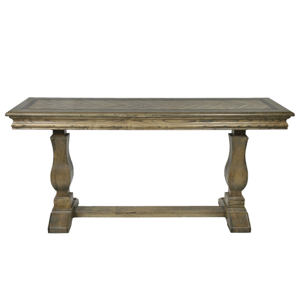 MOSAIC  REAL OAK TIMBER 1.8M  CONSOLE  TABLE - ASH OAK