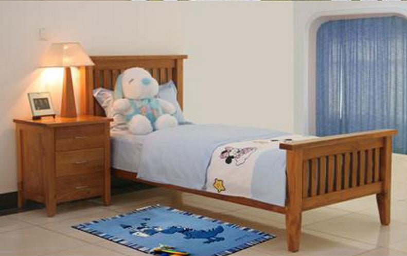 DAKOTA SINGLE 4 PIECE   BEDROOM SUITE  ( MODEL - 4-5-22-15-14-16-15-18-19)  - CHESTNUT OR WALNUT