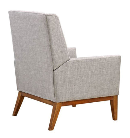 NEWCASTLE ACCENT CHAIR - LIGHT GREY / NATURAL LEGS