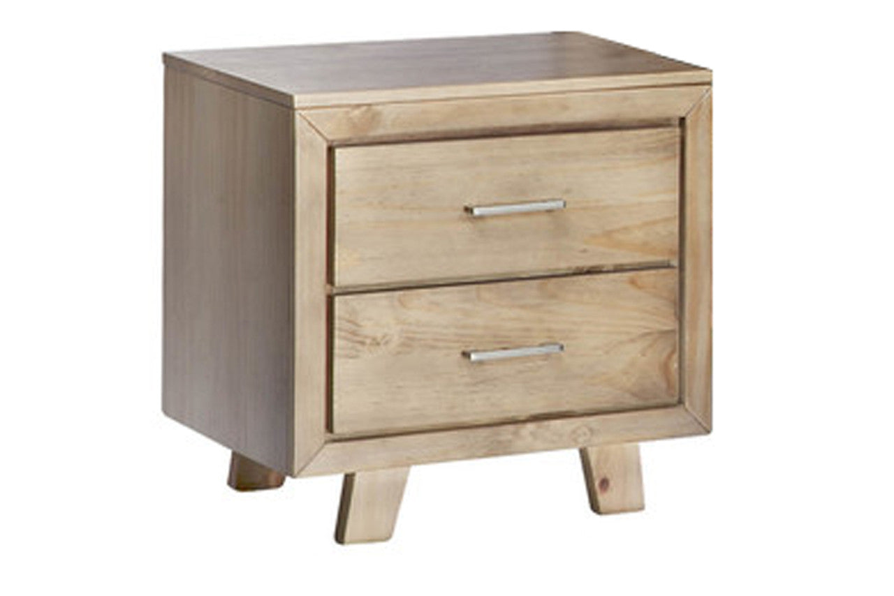 Carnival Bedside Table- Brushed Greywash
