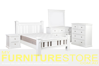 LEGIONS KING 6 PIECE (THE LOT) BEDROOM SUITE - ASSORTED PAINTED COLOURS