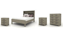 KENDALL (AUSSIE MADE) KING 4 PIECE (TALLBOY) BEDROOM SUITE (BOOKCASE BED) - ASSORTED COLOURS