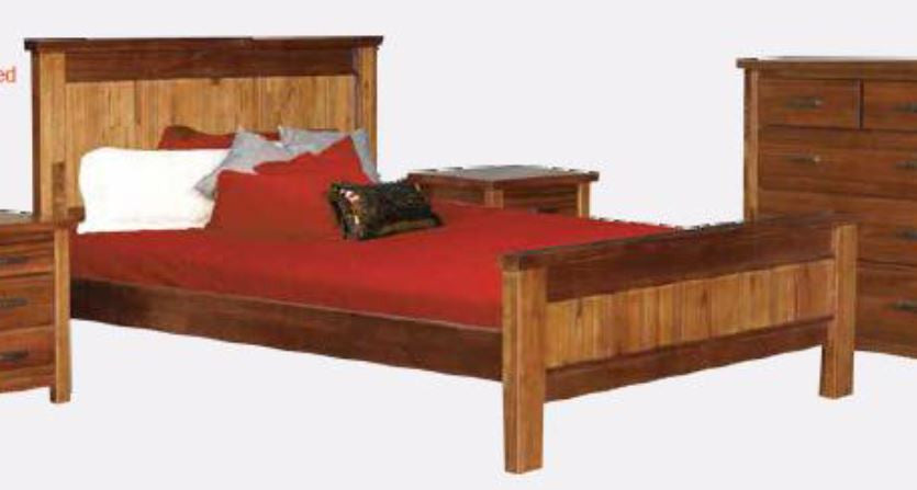 Montana King Full Panel Bed - Mountain Gum (3043)
