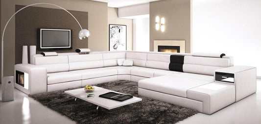 MELONY  (B2006) CHAISE  LOUNGE  SUITE - CHOICE OF LEATHER AND ASSORTED COLOURS AVAILABLE (MADE TO ORDER)