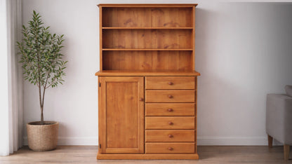 Mudgee (AUSSIE MADE) Timber Nursery Robe + Hutch - 1800(H) X 900(W) - Assorted Colours