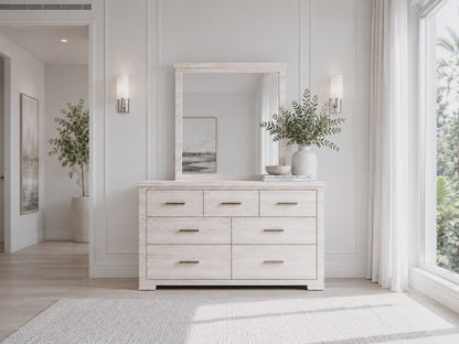 Boston (Aussie Made) 7 Drawers Dressing Table With Mirror - Assorted Colours