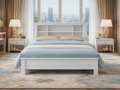 Single (AUSSIE MADE) Edmonton Bookend Bed (WS-083) - Assorted Stained Colours