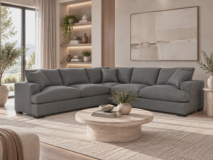 Hastings 2.5 Seater Corner Modular Suite - Dark Grey