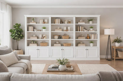 Bayside (AUSSIE MADE) 6 Door Bookcase Pigeon Paired (4 SECTIONS) Collection - Assorted Painted Colours