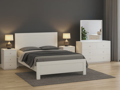 SINGLE RETRO (AUSSIE MADE) BED - ASSORTED TIMBER COLOUR STAINS (NOT AS PICTURED)