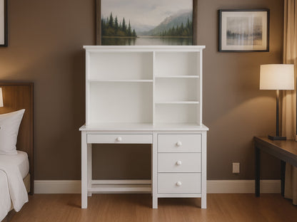 KADO DESK AND HUTCH - 1060(W) X 530(D) - ARCTIC WHITE OR WALNUT