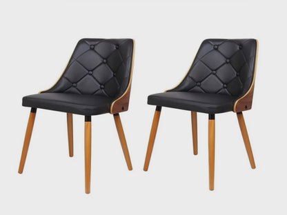 YVONNE DINING CHAIRS (SET OF 2) - BLACK