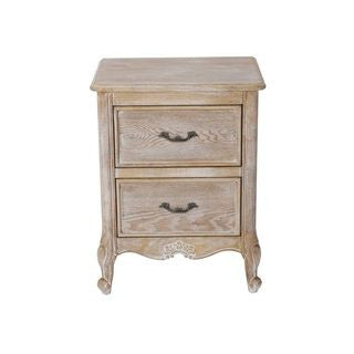 BICHIR KING 4 PIECE (TALLBOY) BEDROOM SUITE - WHITE WASH