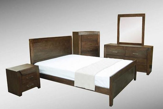 REBECCA (WD-002)  5 x DRAWER  TALLBOY -1229(H) X 850(W) - ESPRESSO